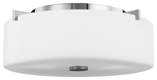 2-Light Flush Mount, Chrome