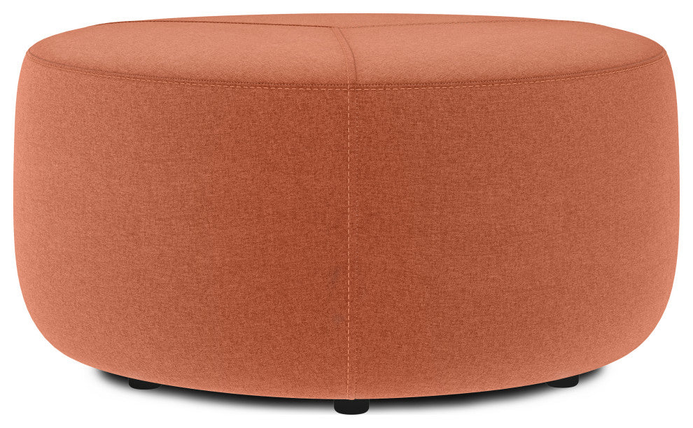 Moore Large Ottoman, Dusty Orange