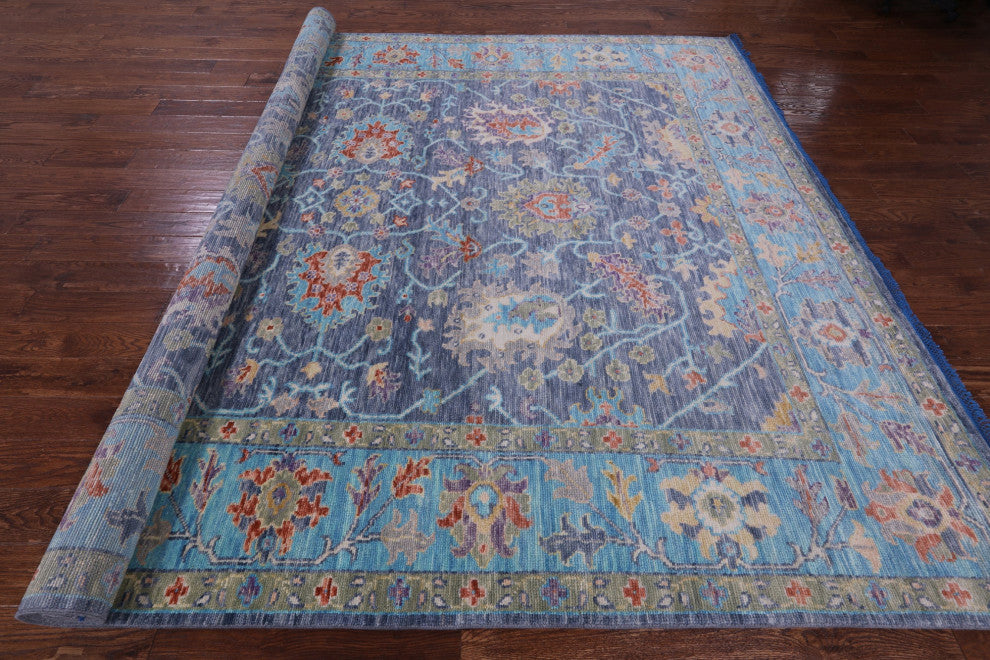 Turkish Oushak Hand-Knotted Rug 9' 2" X 11' 9" - Q14978