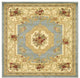 Unique Loom Light Blue Henry Versailles 4' 0 x 4' 0 Square Rug