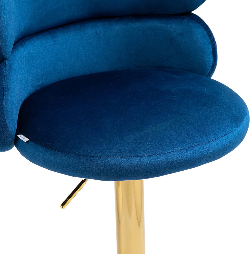 Modern Swivel High Counter Height Stools , Navy