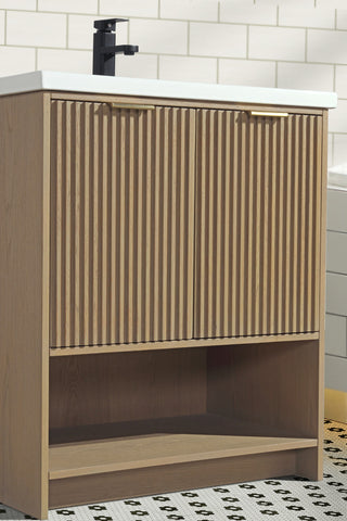 Ari Kitchen and Bath San Diego Bath Vanity, Oak, 30", Freestanding