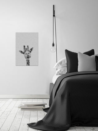"Cool Giraffe" Painting Print, Wrapped Canvas, 12"x18"