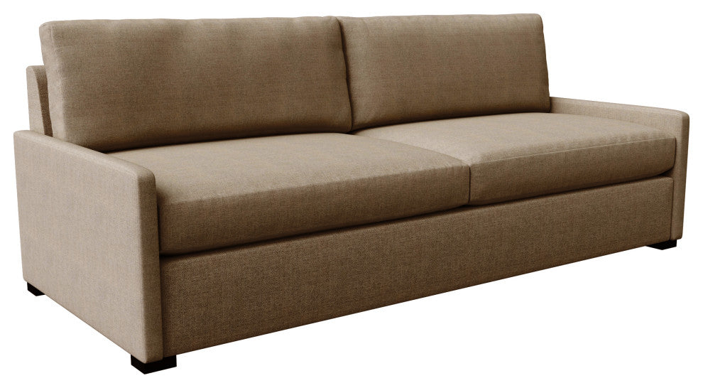 Nativa Interiors Kimpton 91" Sofa, Brown, Depth: Classic