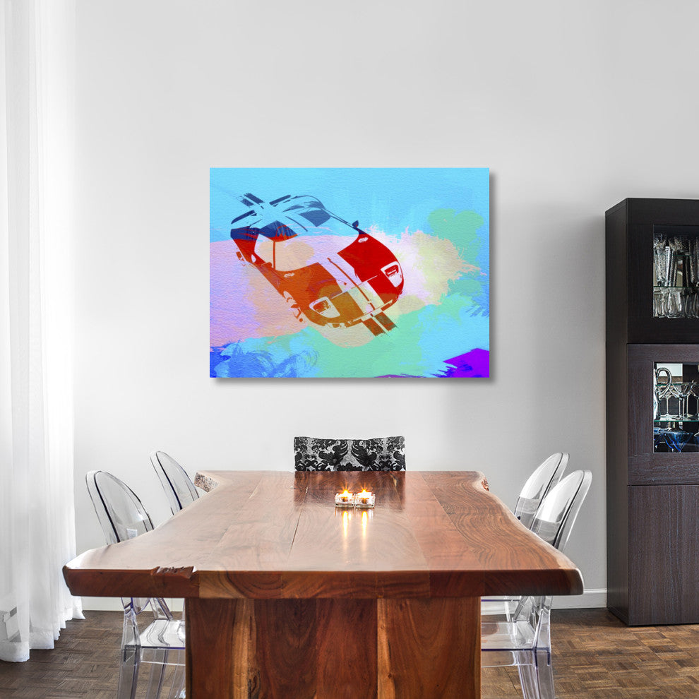 "Ford GT Watercolor" Fine Art Print