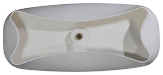 67" White Matte Solid Surface Resin Bathtub