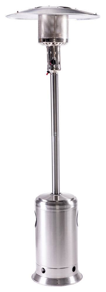 Legacy Heating 47,000 BTU Standing Patio Heater, Stainless Steel