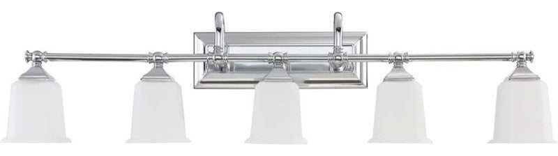 Quoizel NL8605C Five Light Bath Fixture Nicholas Polished Chrome