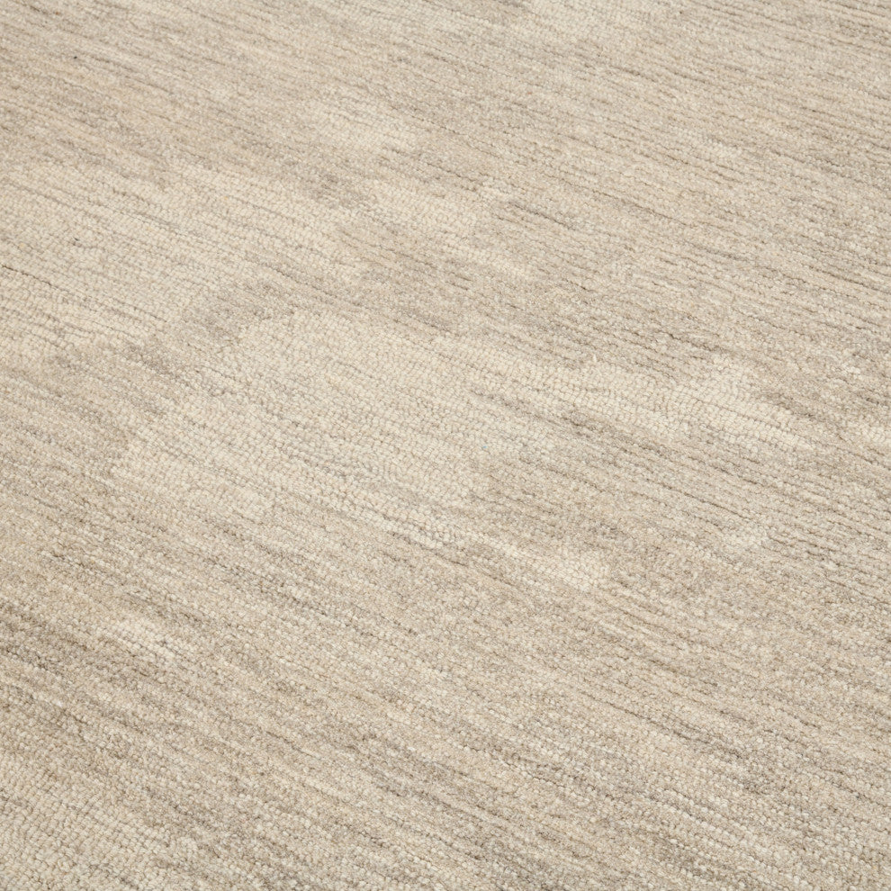 Mexico Abstract Ivory Beige Hand-Hooked Area Rug 2' x 3'