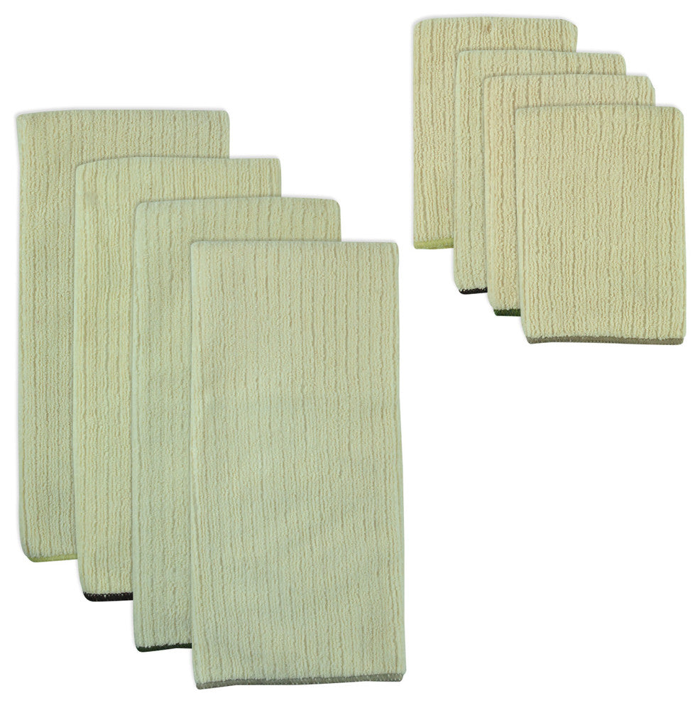 Natural Trim Microfiber Towel and Cloth Set