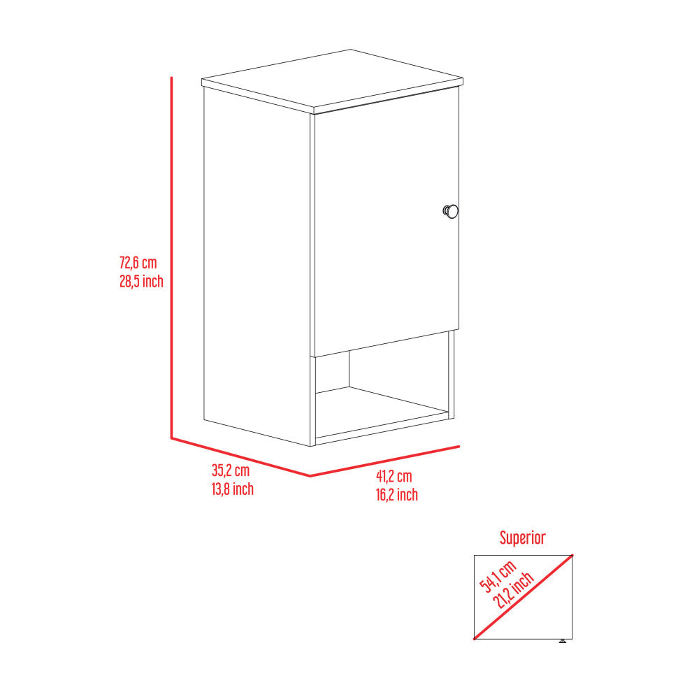 DEPOT E-SHOP Arya Medicine Cabinet, Light Oak