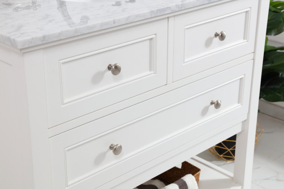 Matilda 36" Single Bathroom Vanity Set, White