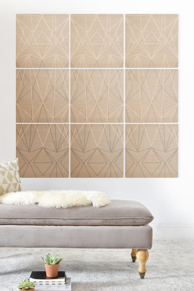 Deny Designs Mareike Boehmer Simplicity 4 Wood Wall Mural, 4'x4'