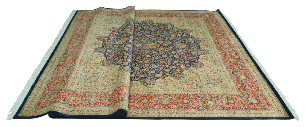 Heirloom Ravi Navy/Red Rug, 8'11x12'0