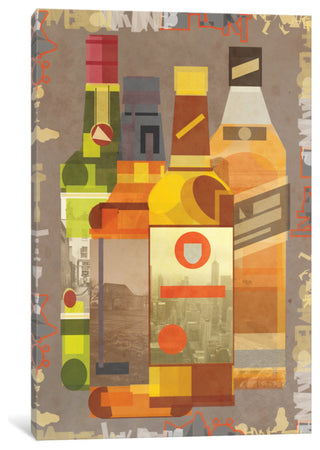 "Four J's" Print by 5by5collective, 18"x12"x1.5"