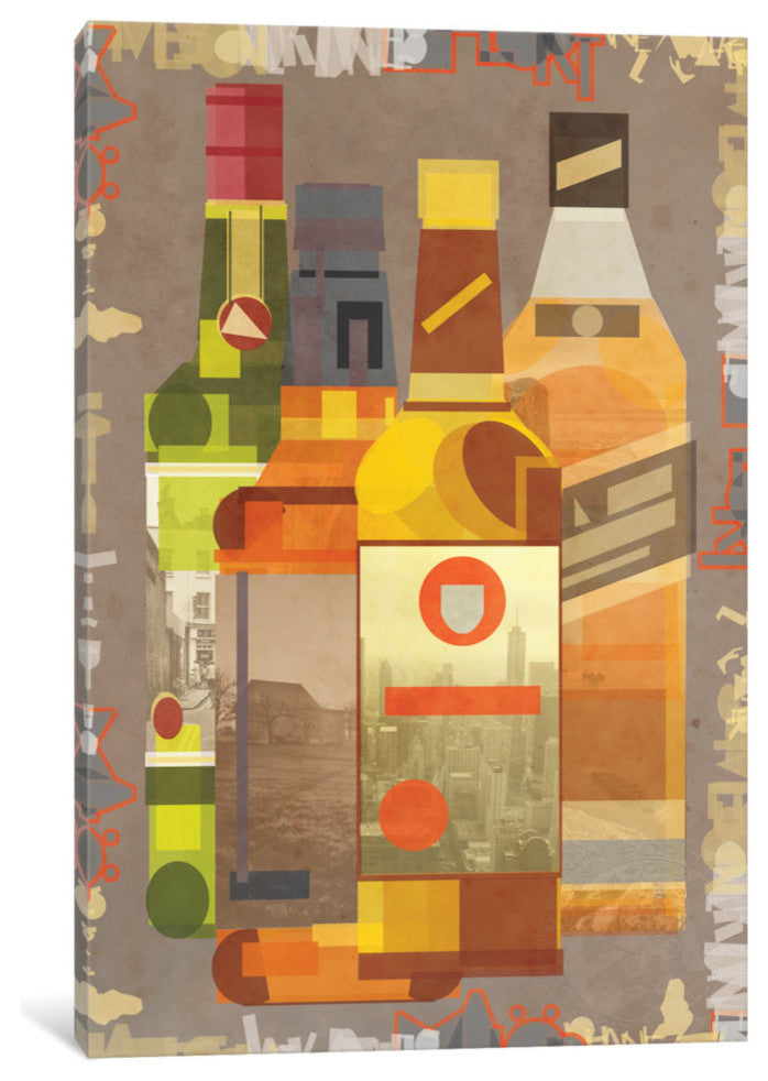 "Four J's" Print by 5by5collective, 18"x12"x1.5"