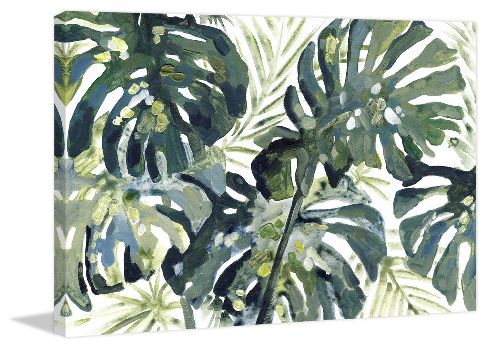 "Green Leaf III" Painting Print on Wrapped Canvas, 60"x40"