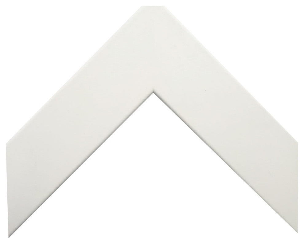 Meade Framed Wall Mirror, White, 36"x24"