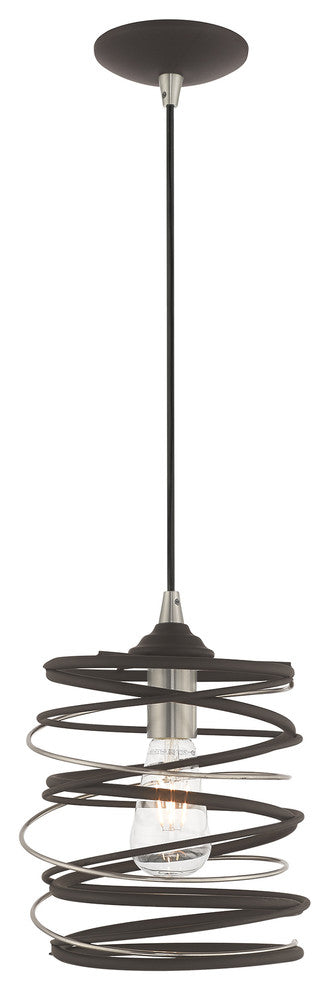Livex Lighting Bronze 1-Light Mini Pendant