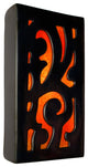 Cathedral Wall Sconce, Gunmetal and Fire, Bulb Type: E12