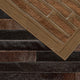 Cowhide Patchwork Rug, Miotaur, Umber, 5'' X 8''