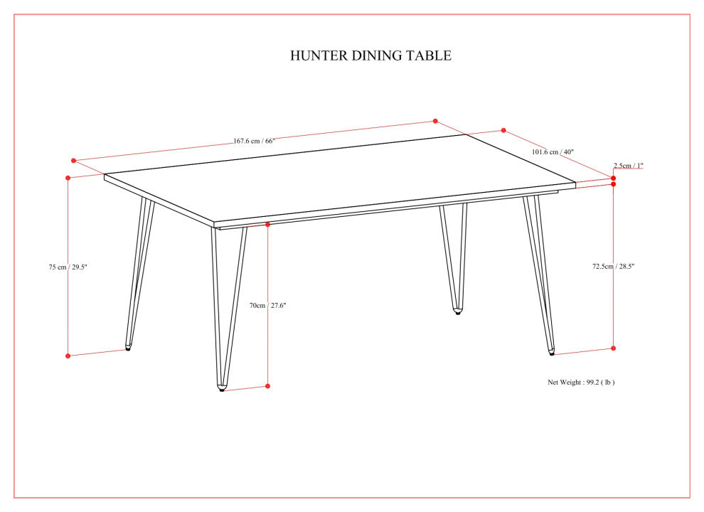 Hayley/Hunter 7-Piece Dining Set, Black