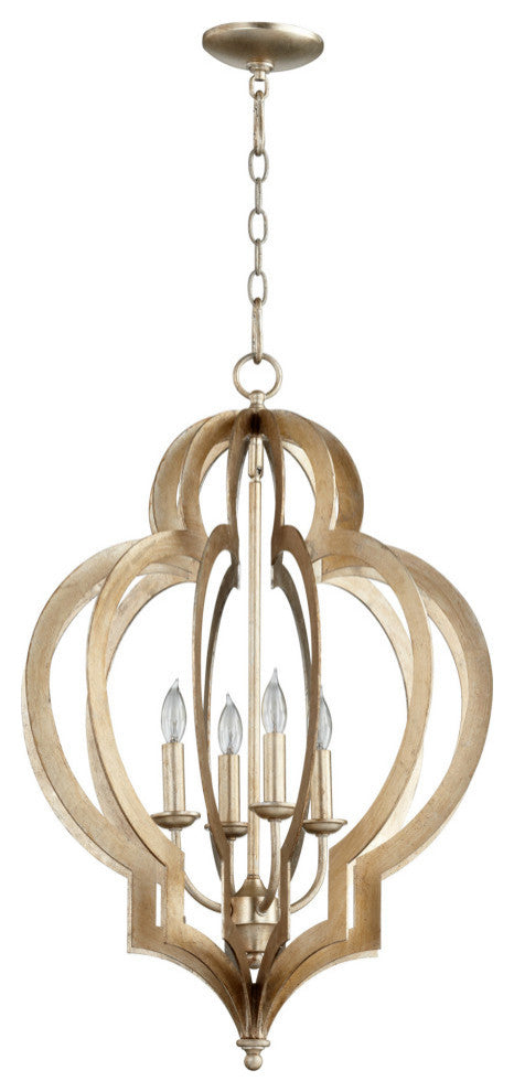 Cyan Design Small Vertigo Silver Leaf Chandelier