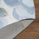 My Magic Carpet Washable Rug Sasha Floral Cream Blue, 6' X 6'