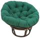 44" Solid Twill Papasan Cushion, Fits 42" Papasan Frame, Forest Green