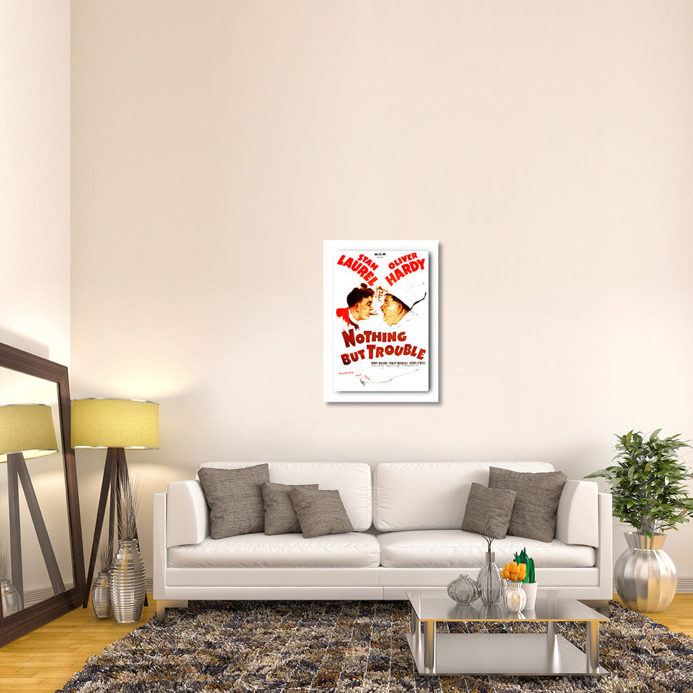 Laurel and Hardy, Nothing But Trouble, 1944, 28x40