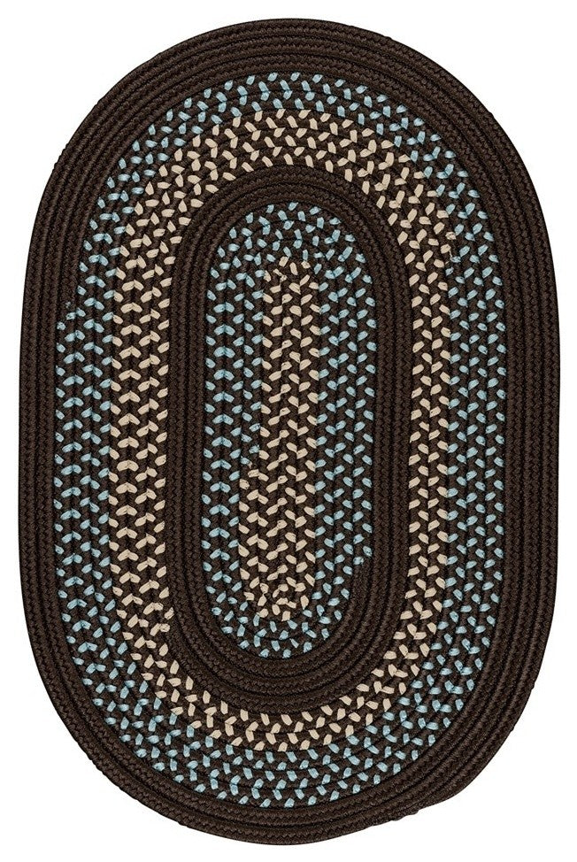 Colonial Mills Georgetown GT40 Fudge Brown Traditional Area Rug, Oval 8'x11'