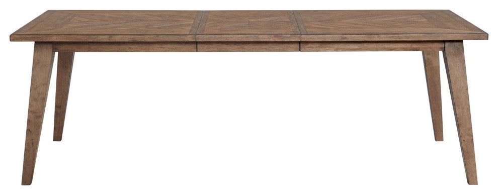 Oslo 30" Tall Dining Table With Leaf, Weathered Chestnut