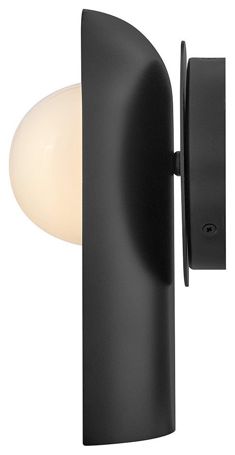 Lark Zuri Medium Single Light Sconce, Black