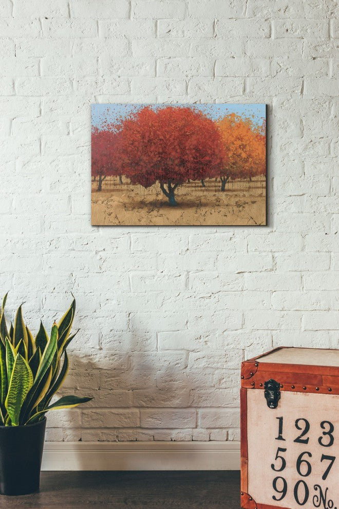 Epic Graffiti "Orange Trees II" Giclee Canvas Wall Art, 18"x26"