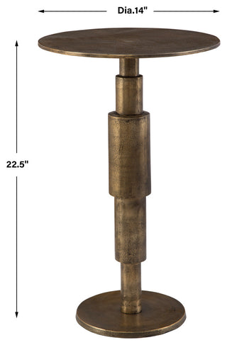 Uttermost Descend Gold Accent Table