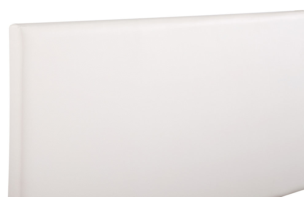 Novo Faux Leather Headboard, White, Queen