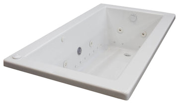 Bronzino 32 x 66 Rectangular Air, Whirlpool Jetted Drop-In Bathtub