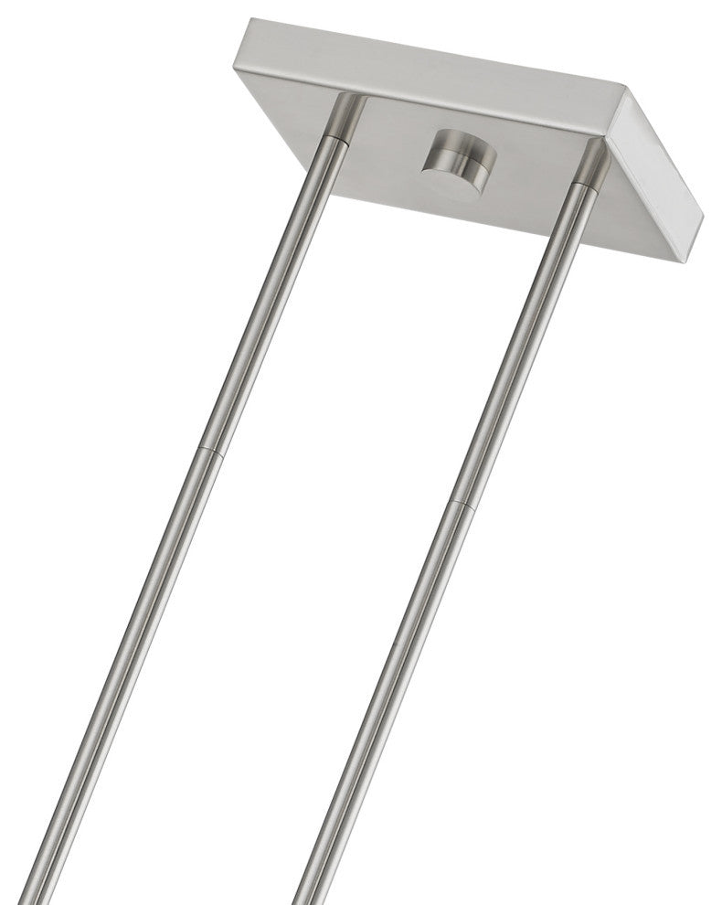 Carson 5 Light Brushed Nickel Linear Chandelier
