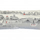 35" White Wichita Daylight Skyline Lumbar Decorative Pillow
