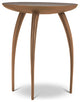 Elements Keel, End Table, Antique Brass