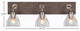 Oxbridge, Bath Bar, Graphite & Painted Distressed Metal, 6.25" Clear Bubble
