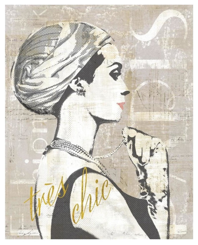 "Fashion Week Paris Halftone III" Digital Paper Print by Sue Schlabach, 22"x26"