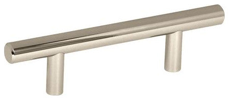 Amerock Bar Pull Collection Cabinet Pull, Set of 10, Polished Nickel, 3" Center-
