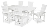 POLYWOOD Quattro 7-Piece Farmhouse Dining Set