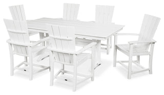 POLYWOOD Quattro 7-Piece Farmhouse Dining Set