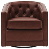 Walsh Swivel Accent Arm Chair, Garrett Brown