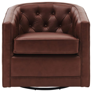 Walsh Swivel Accent Arm Chair, Garrett Brown