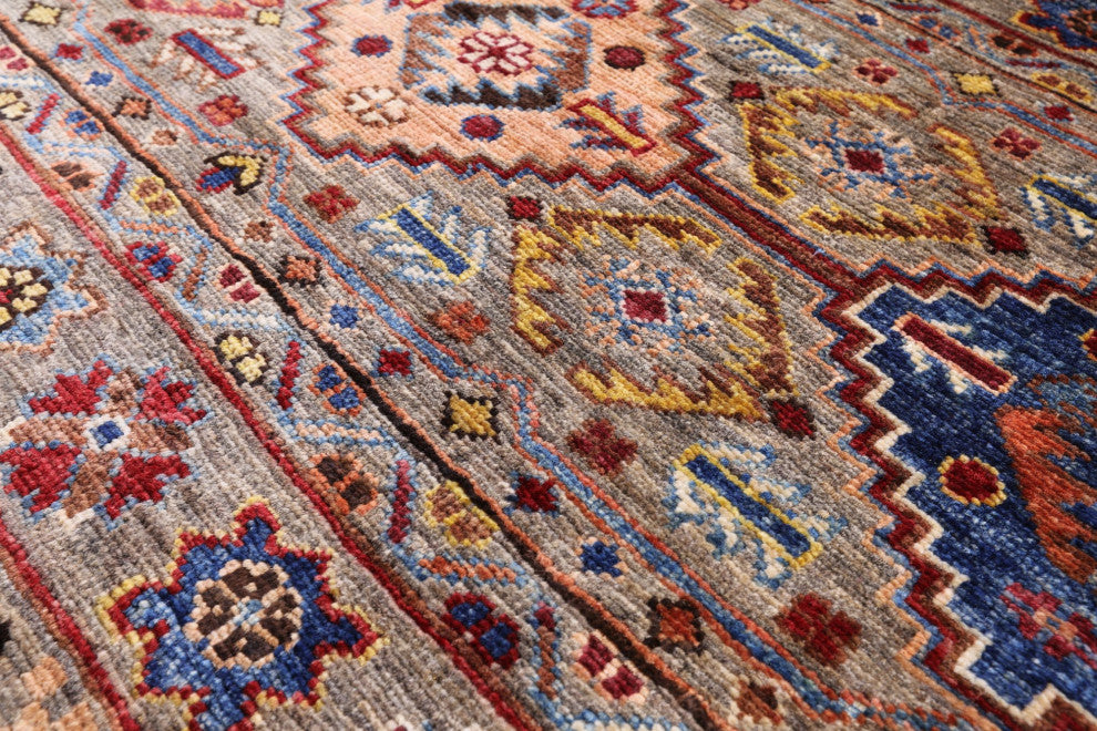 5' 5" X 7' 8" Super Kazak Khorjin Handmade Rug Q7436