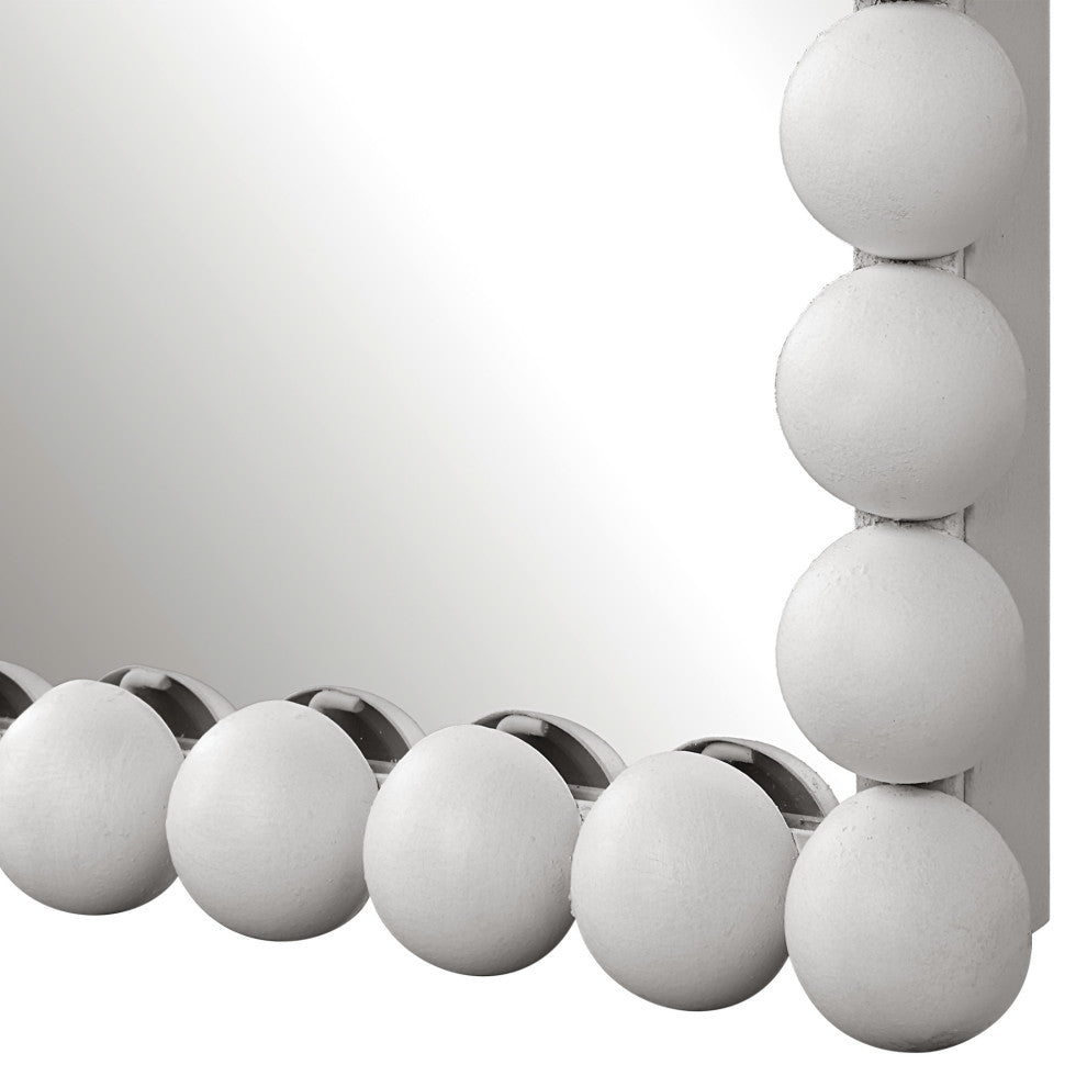 Uttermost 09792 Serna 24" W x 72-1/4" H Rectangular Framed - Satin White