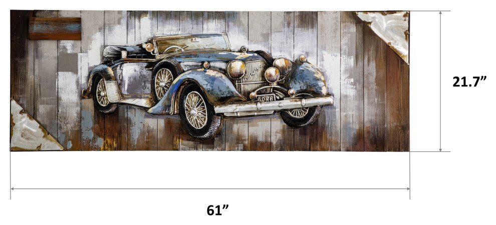 Blue Vintage Car